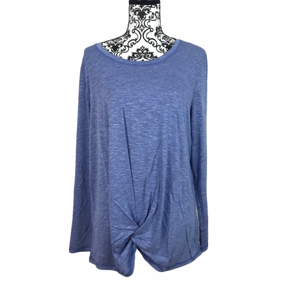 Ideology Knot-Front Active Wear T-Shirt - Picture 2 of 8